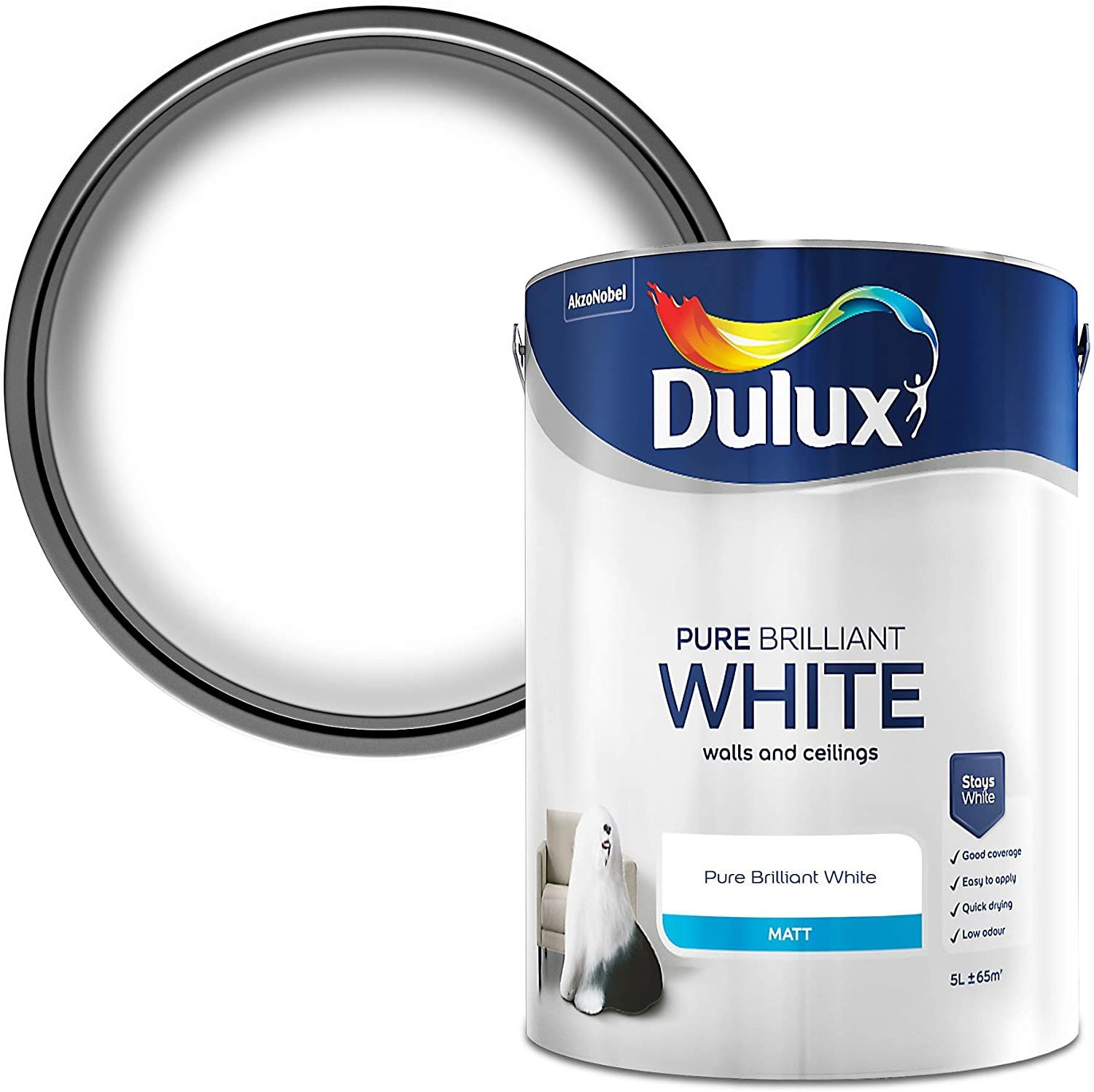 Dulux megliu pittura in emulsione bianca in generale