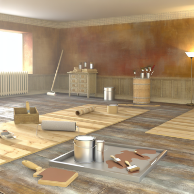 Придаване на нов облик на ламинираните подове с боя