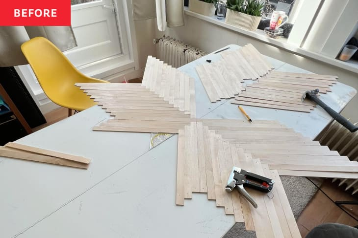 Šis ģeniālais IKEA Hack var pārvērst lamināta galda virsmu par koka apdullināšanu