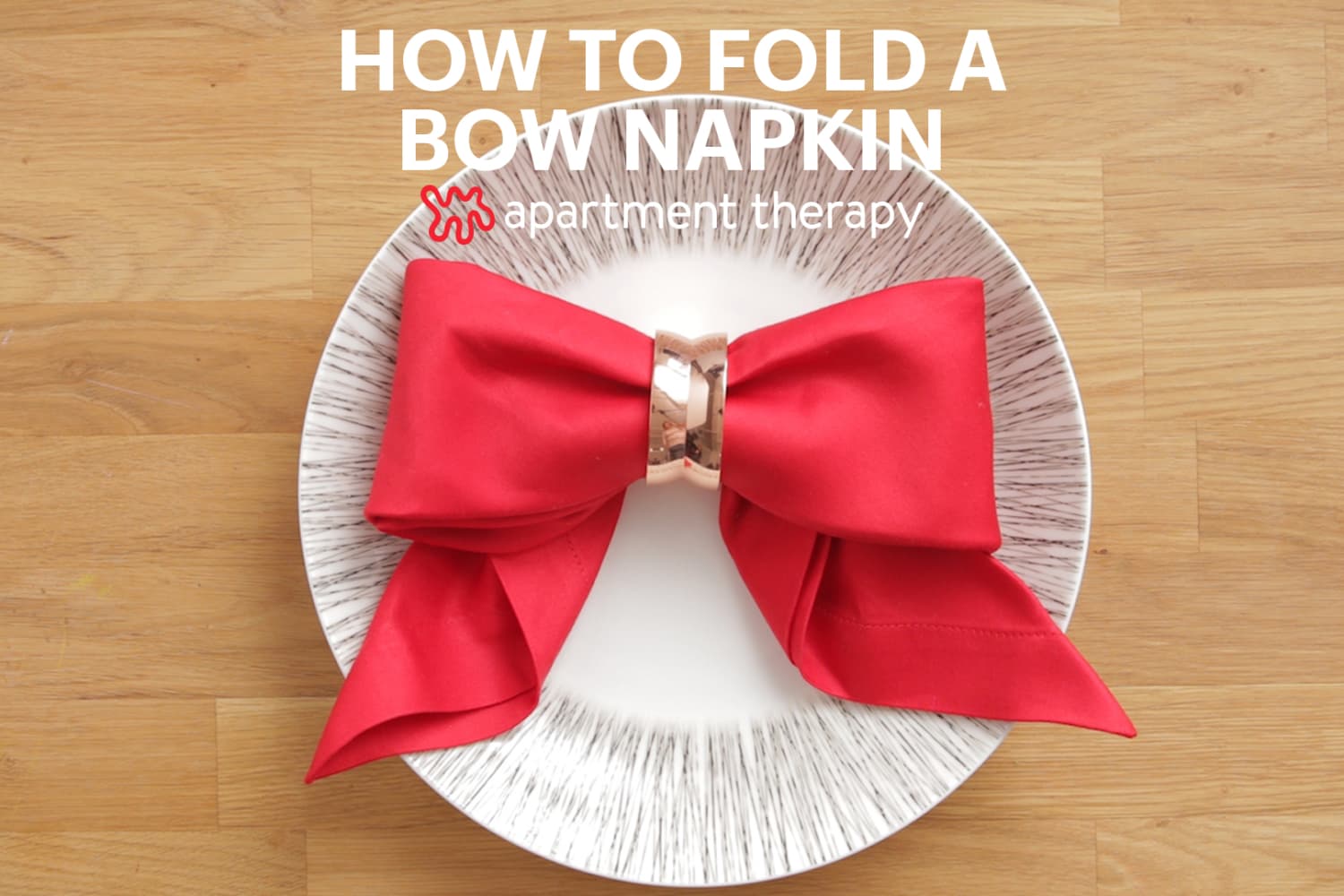 Legg Instant Charm til bordet ditt med denne Bow -servietten