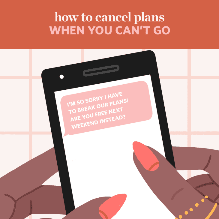 6 coses que podeu dir quan hagueu de cancel·lar els plans, segons un expert en etiquetes