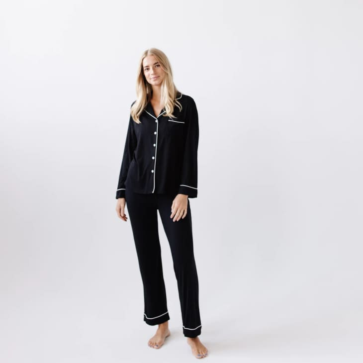  's Long Sleeve Bamboo Pajamas in Stretch-Knit