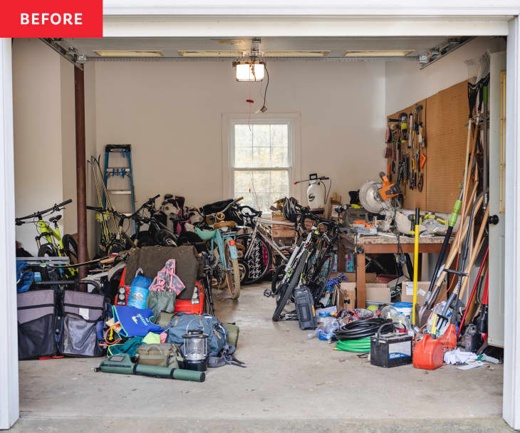Abans i després: aquesta transformació del garatge mostra l'impacte de treure-ho tot del terra