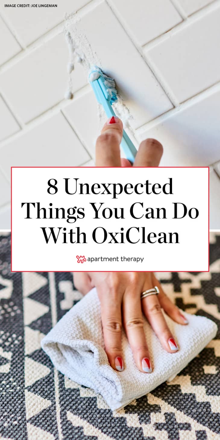 8 અણધારી વસ્તુઓ જે તમે સાફ કરી શકો છો, સાફ કરી શકો છો અને OxiClean થી પલાળી શકો છો