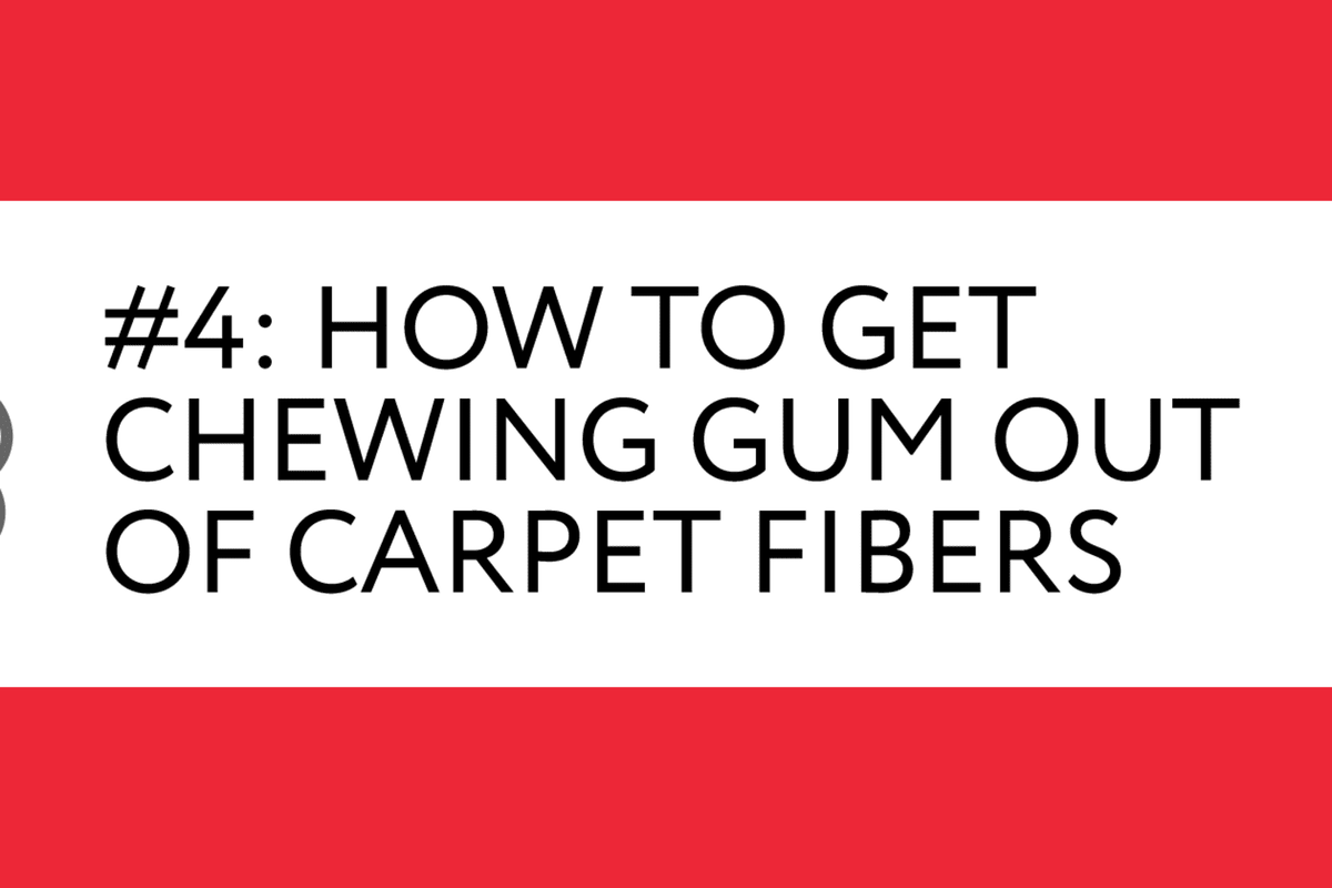 Consell ràpid núm. 4: Com treure xiclets de les fibres de la catifa