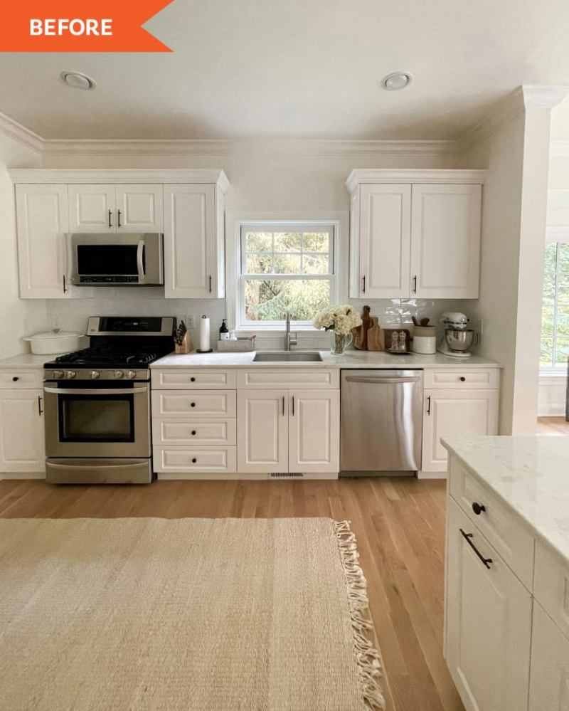Før og etter: En blogger gjør et lunt kjøkken til et varmt, innbydende kokkeområde