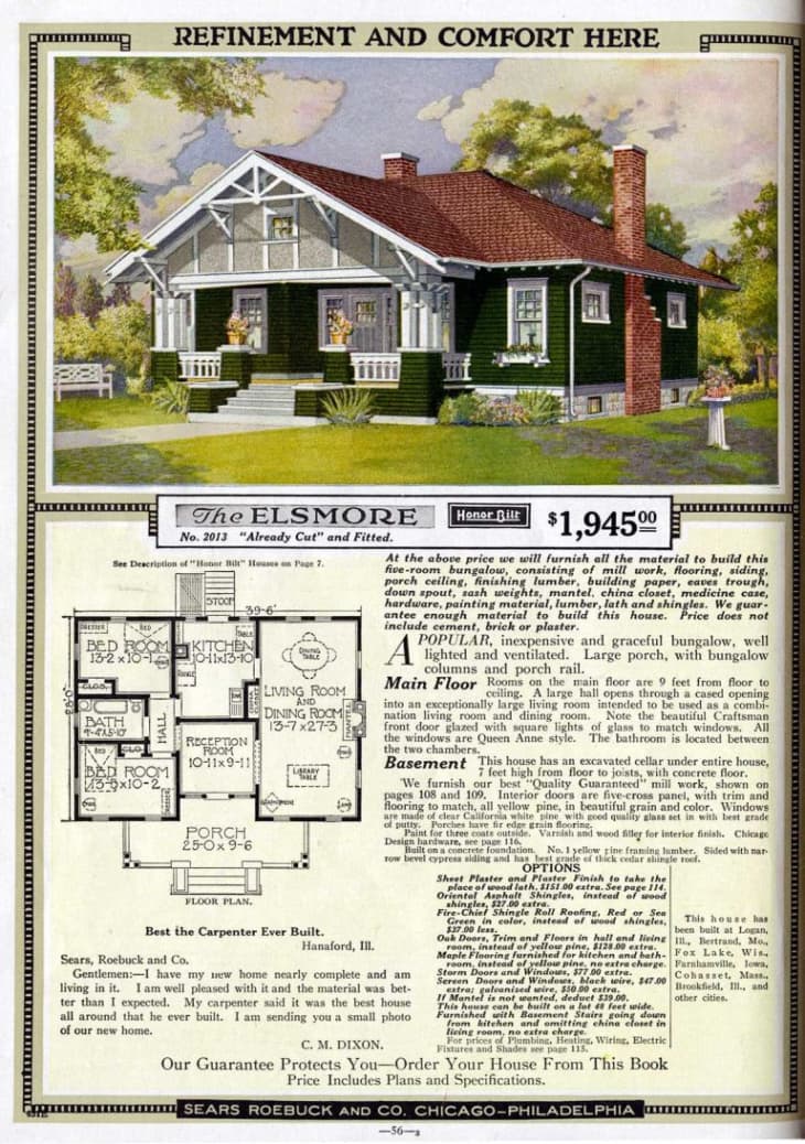 Izgatavots no komplekta: īsa Sears kataloga māju vēsture