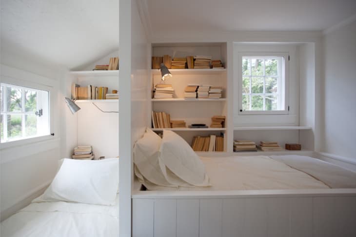 Alkovas gultas ir arhitektūras dzemde, kuru mēs nekad nevēlamies atstāt