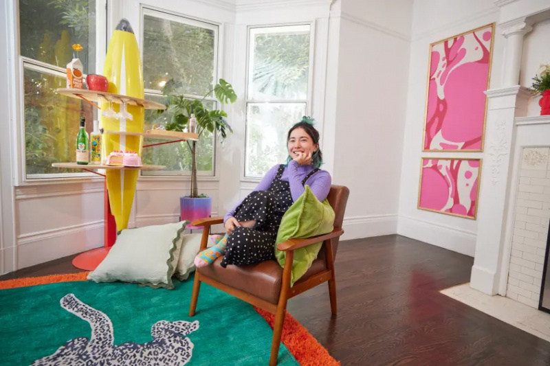 Dette 'DIY Queen's' San Fran-hjemmet ble enda mer fargerikt og kreativt det siste året